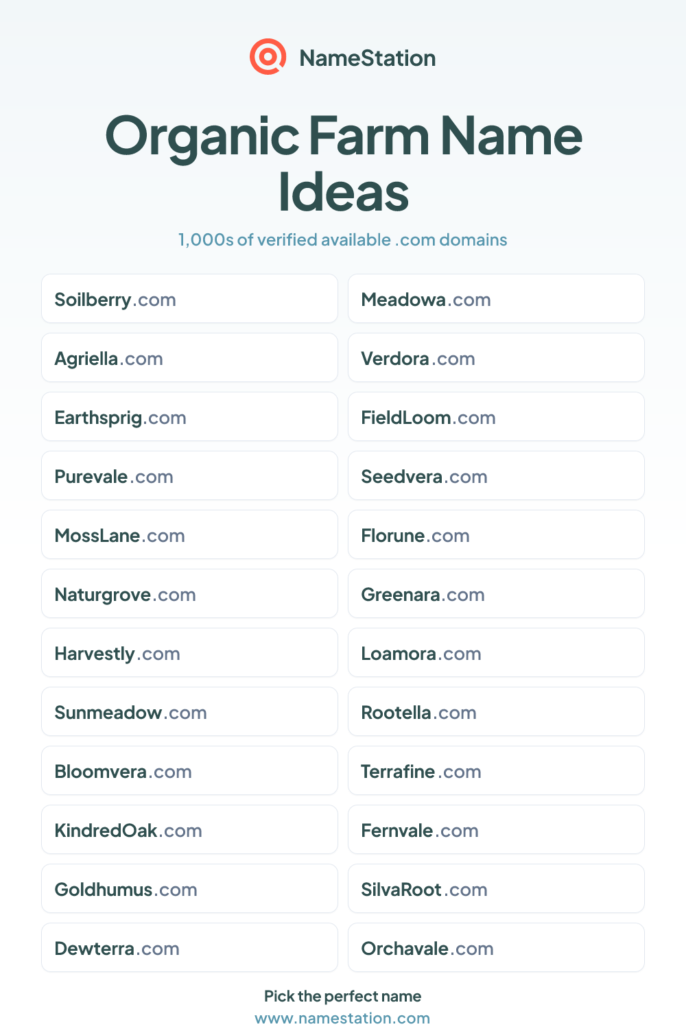 Organic Farm name ideas