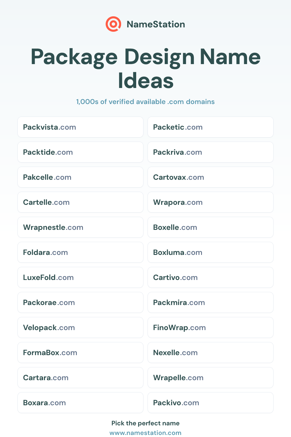 Package Design name ideas