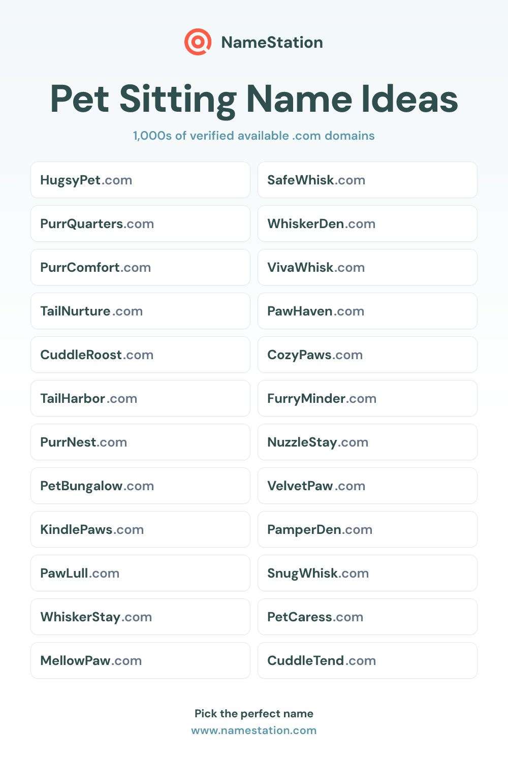 Pet Sitting name ideas
