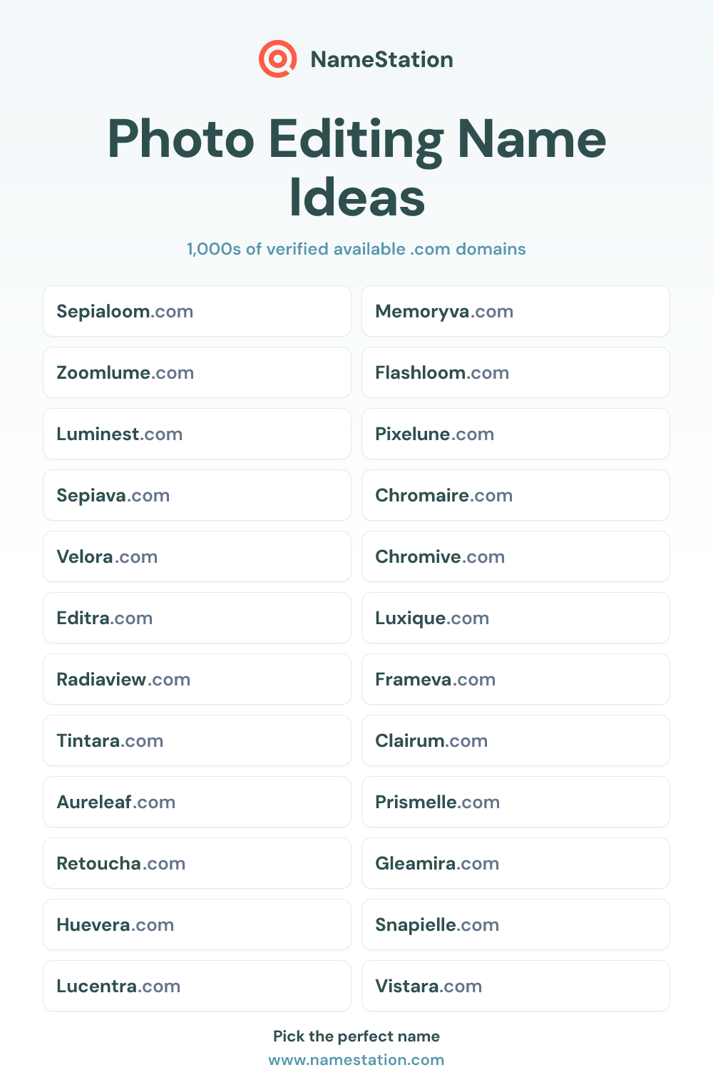 Photo Editing name ideas