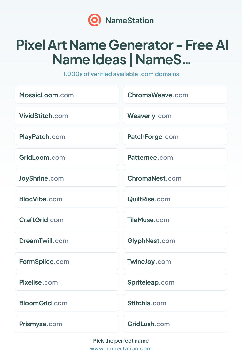 Pixel Art name ideas