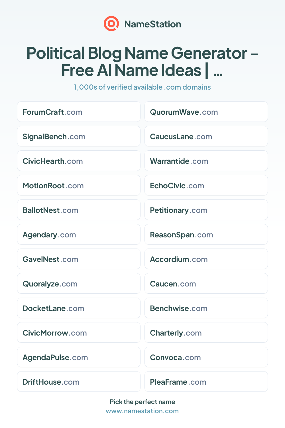 Political Blog name ideas