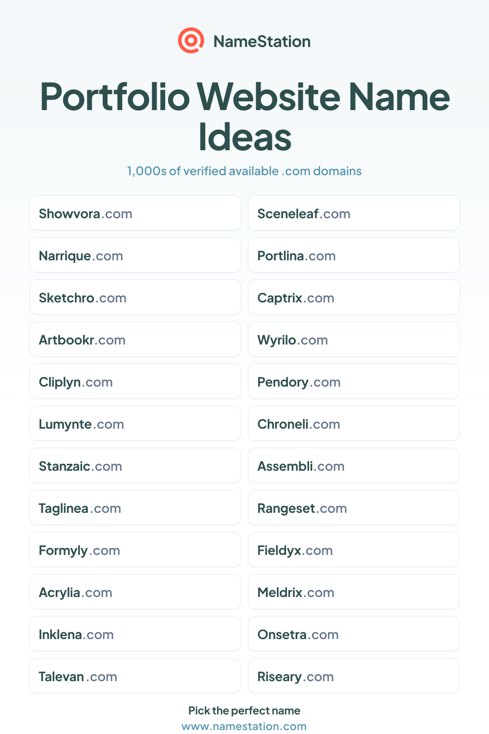 Portfolio Website name ideas