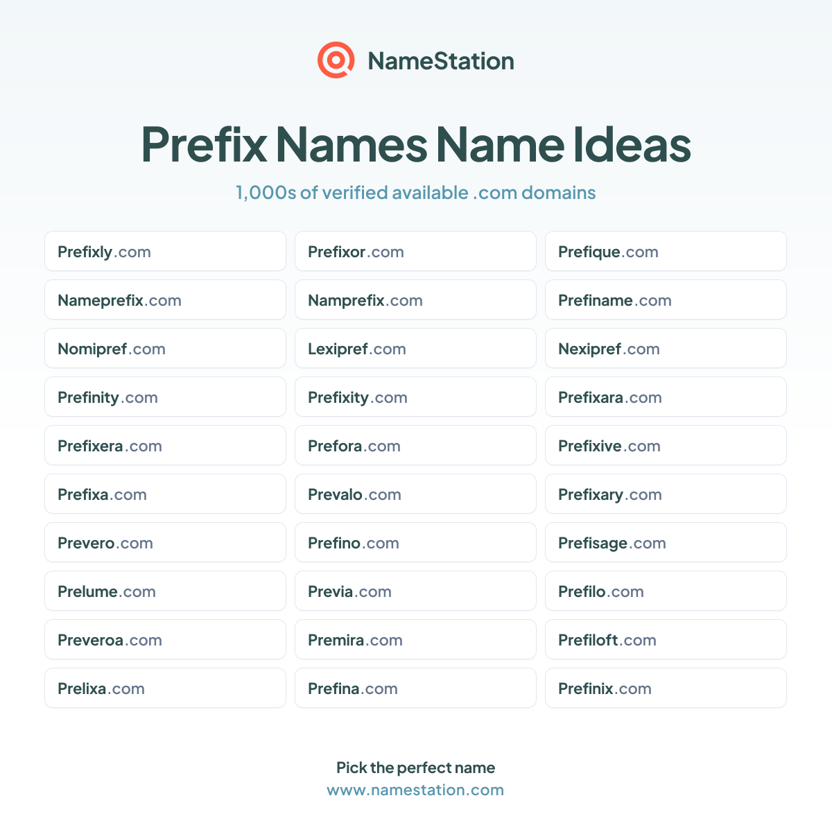 50+ Prefix Names Business Names | Name Ideas & Generator | NameStation