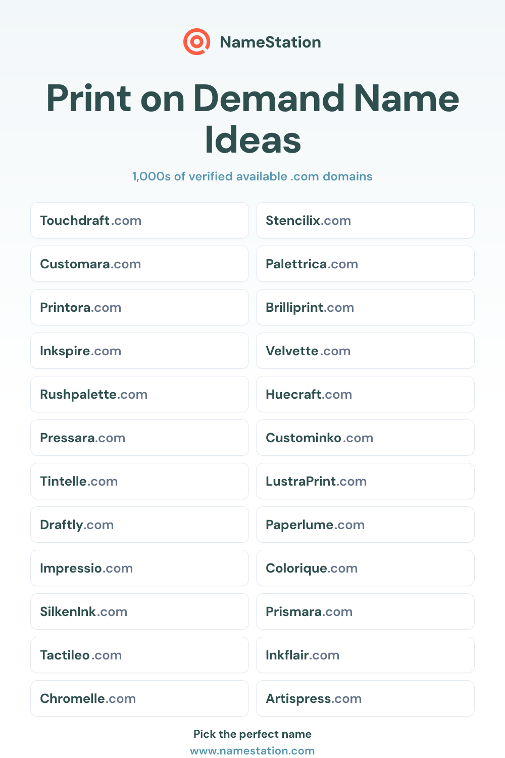 Print on Demand name ideas