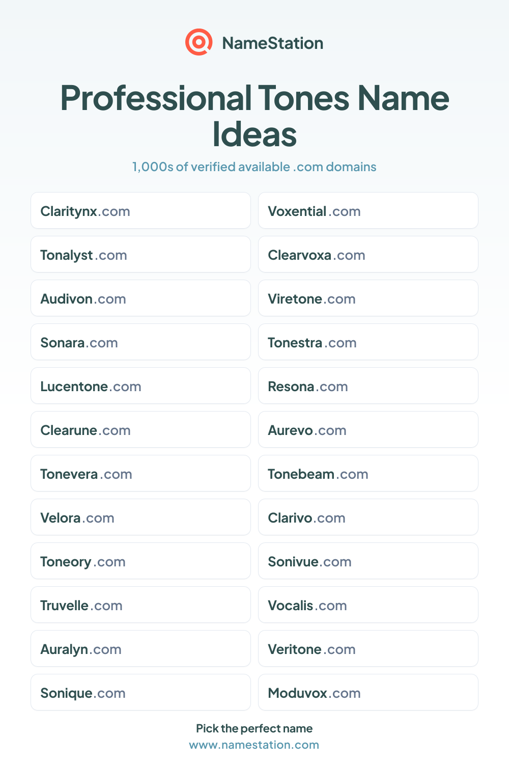 Professional Tones name ideas