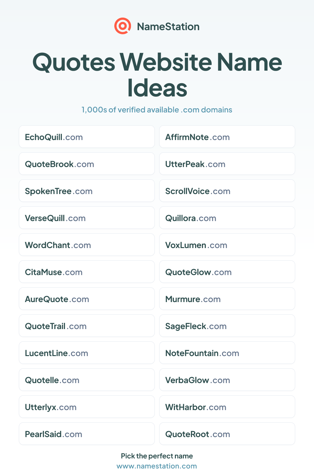 Quotes Website name ideas