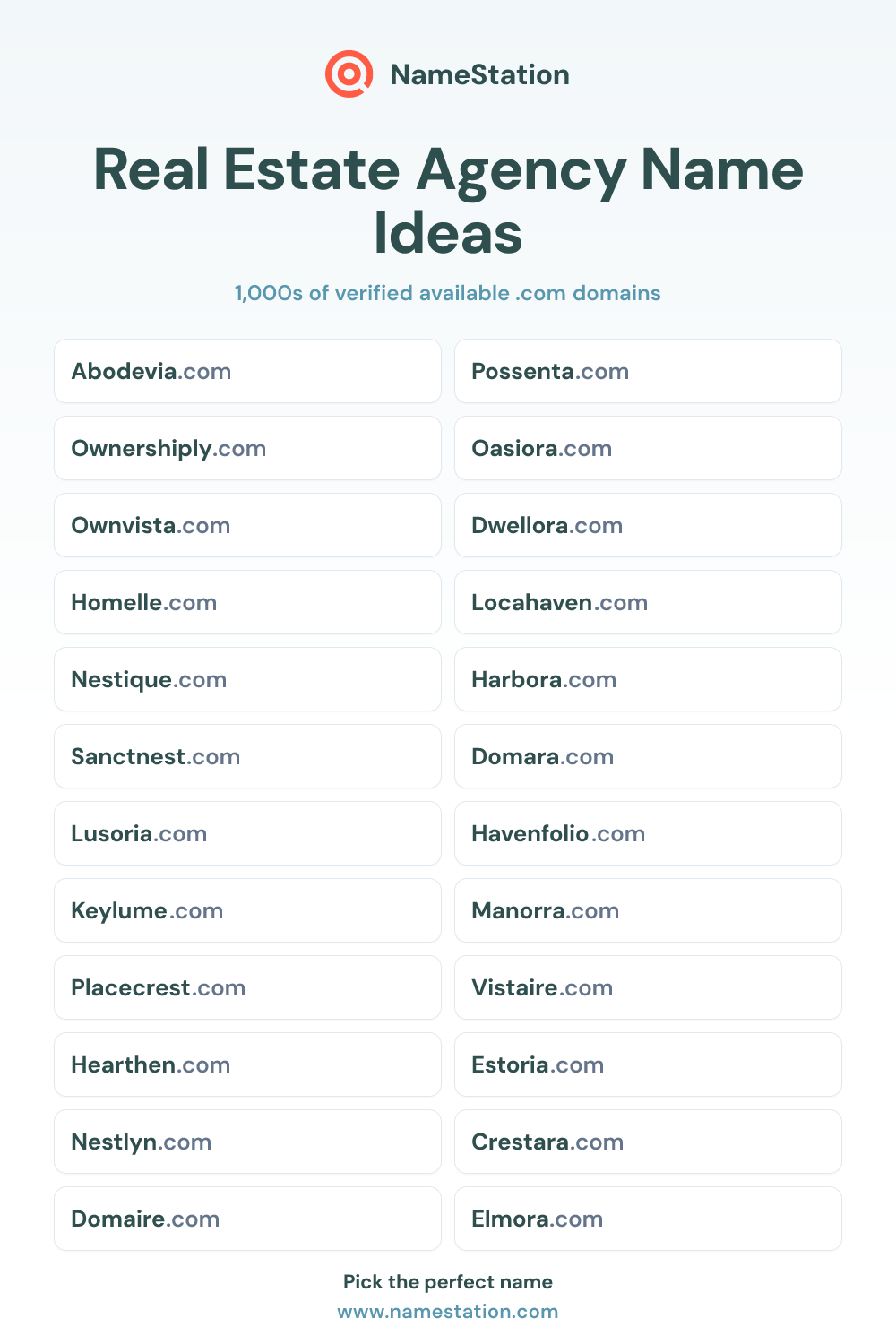 Real Estate Agency name ideas