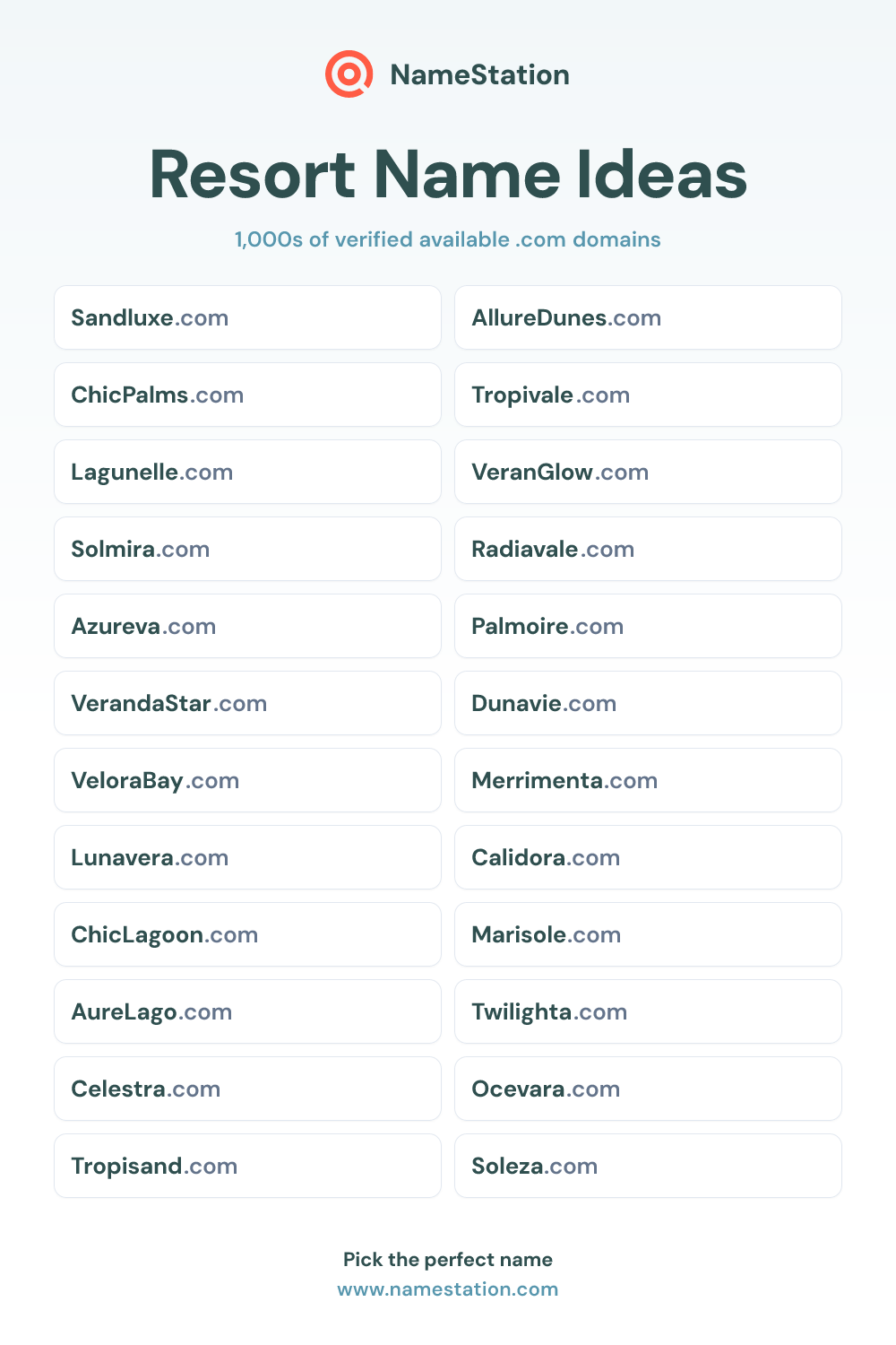 Resort name ideas