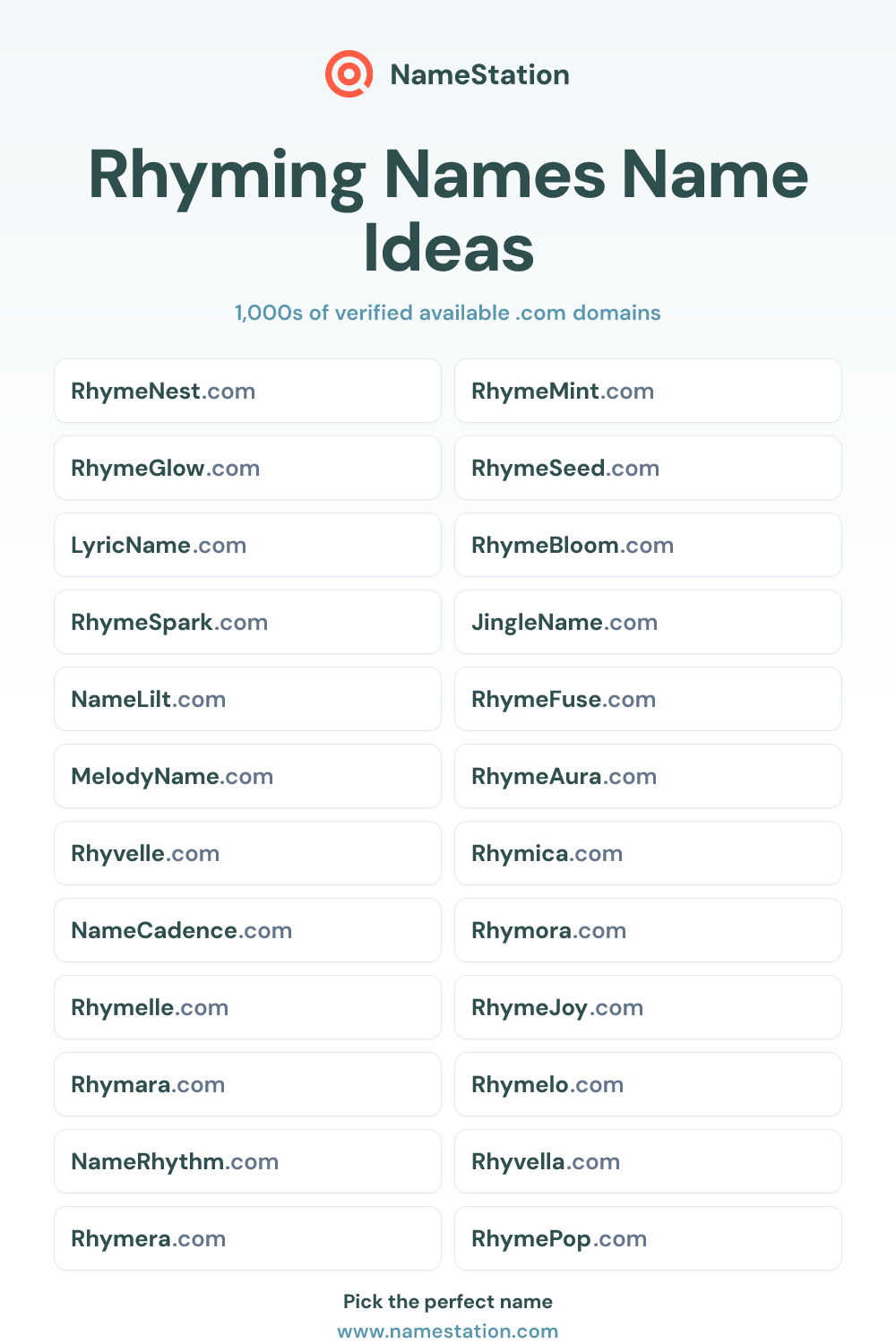 Rhyming Names name ideas