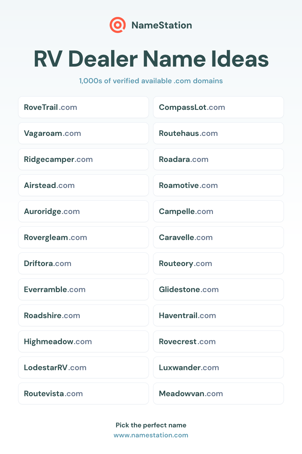 RV Dealer name ideas
