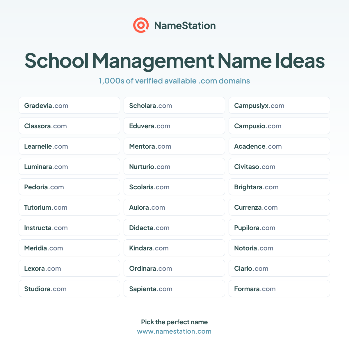 50+ School Management Business Names | Name Ideas & Generator | NameStation