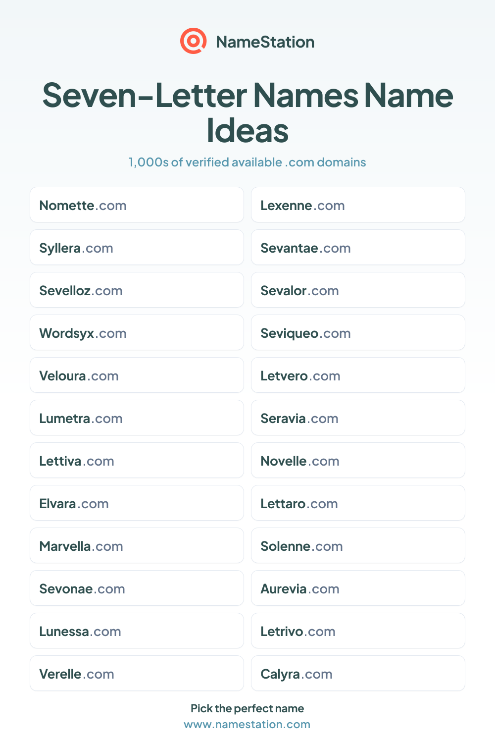 Seven-Letter Names name ideas
