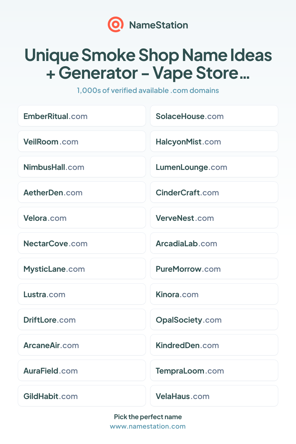 Smoke & Vape Shop name ideas