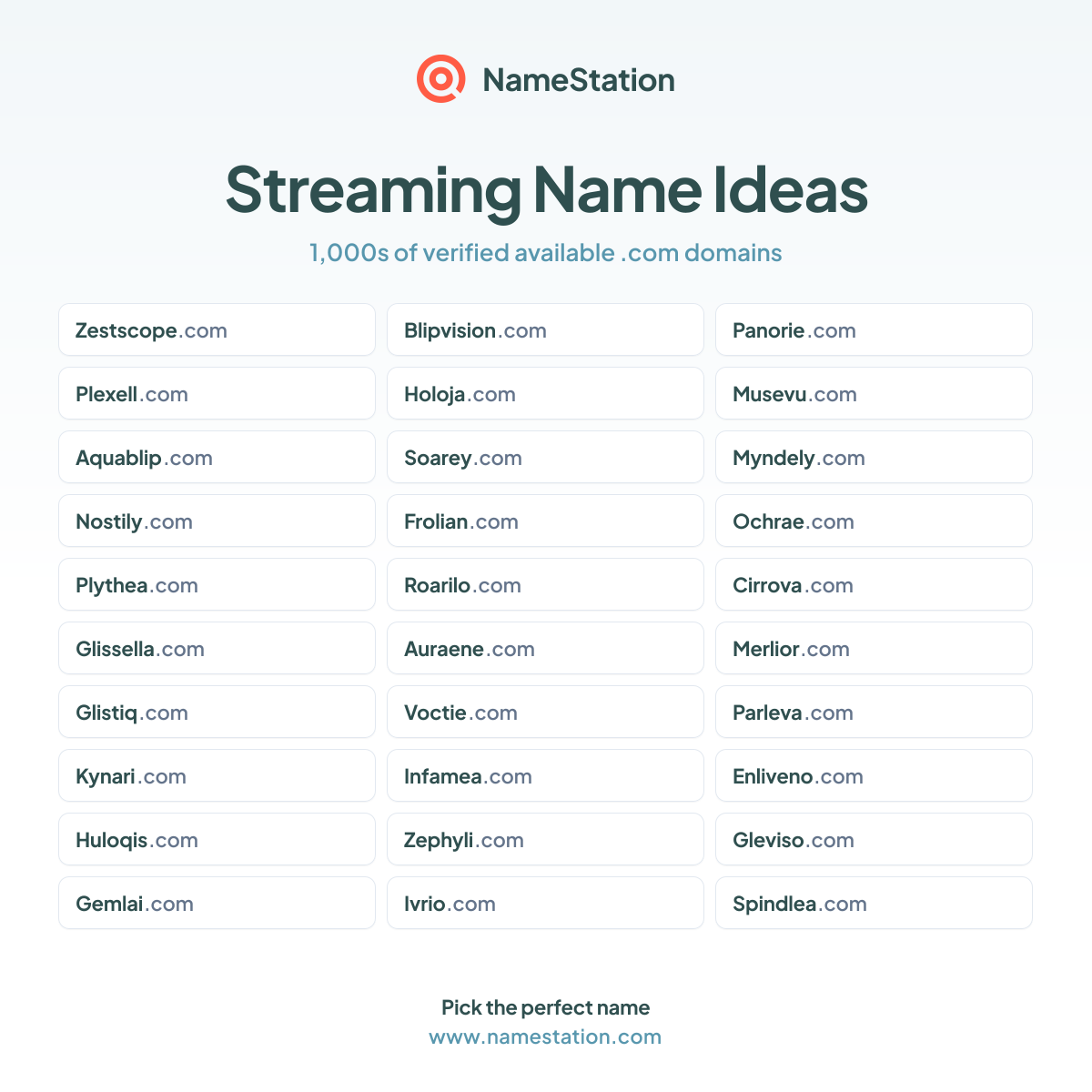 50+ Streaming Business Names | Name Ideas & Generator | NameStation