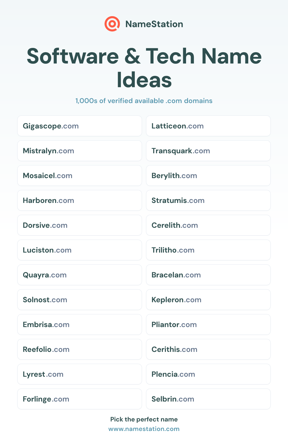 Software & Tech name ideas