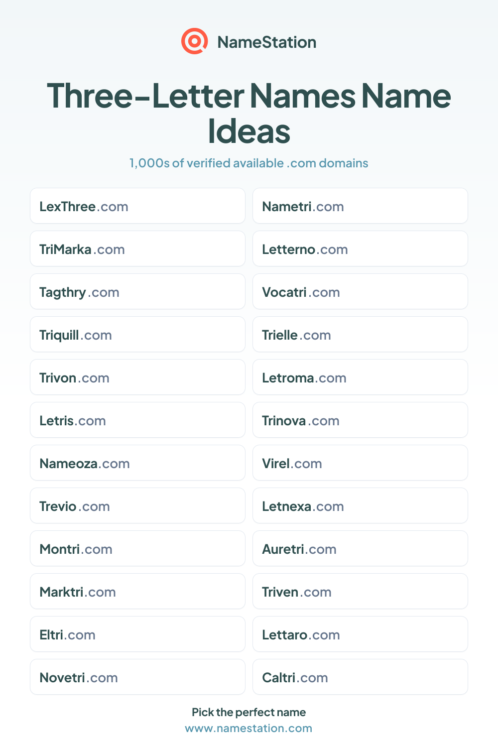Three-Letter Names name ideas