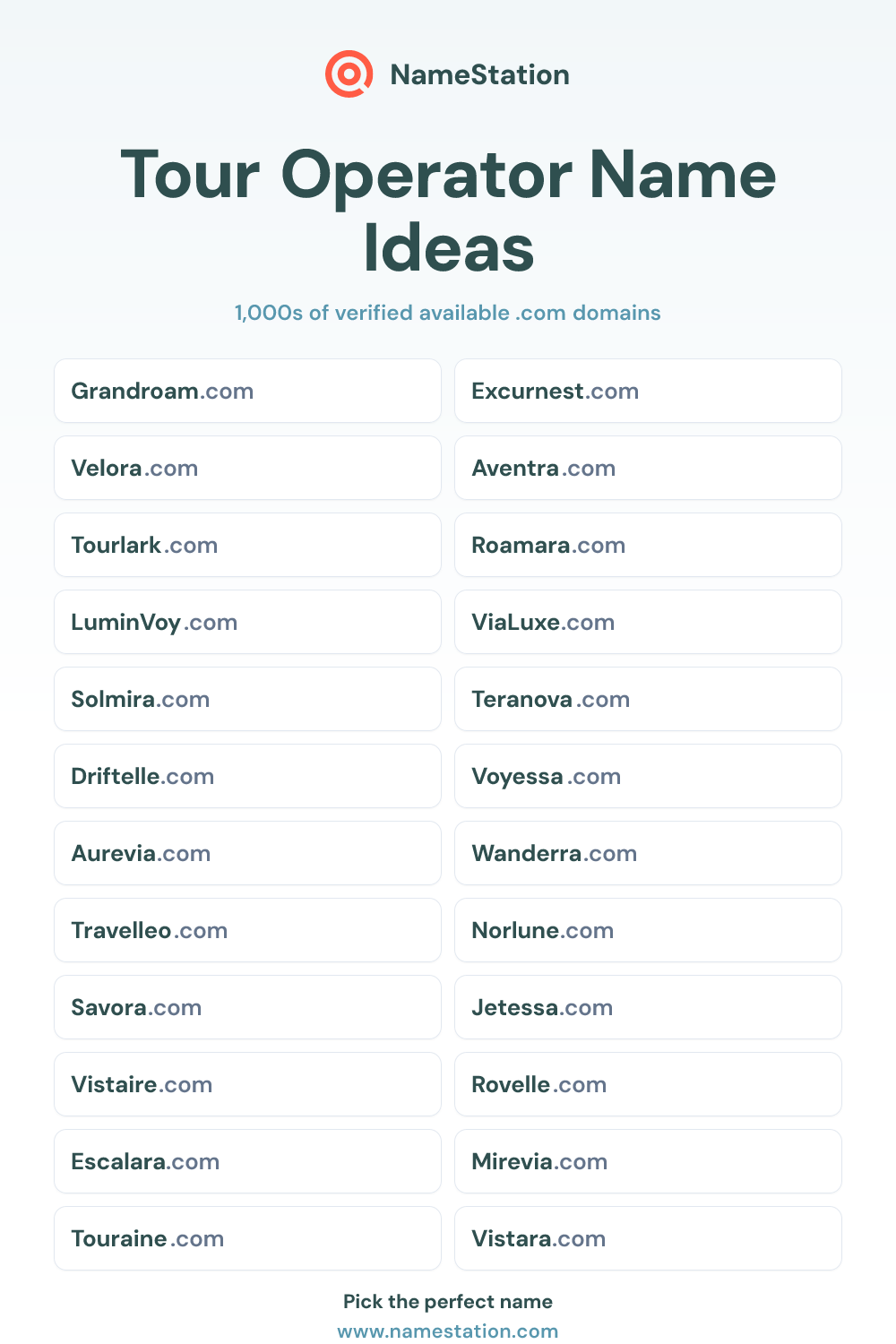 Tour Operator name ideas