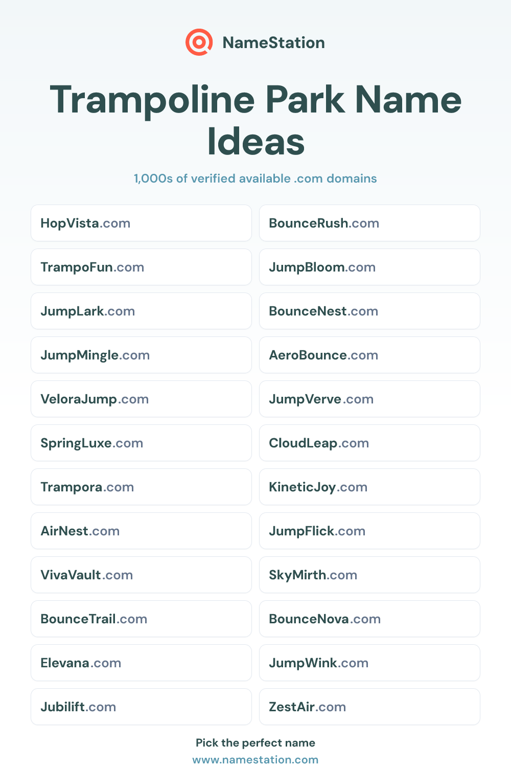 Trampoline Park name ideas