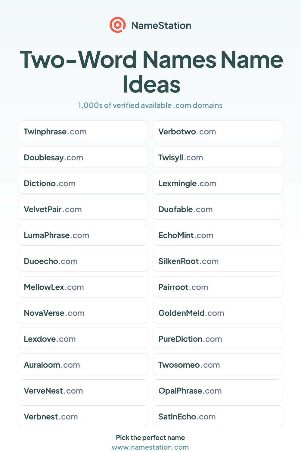 Two-Word Names name ideas