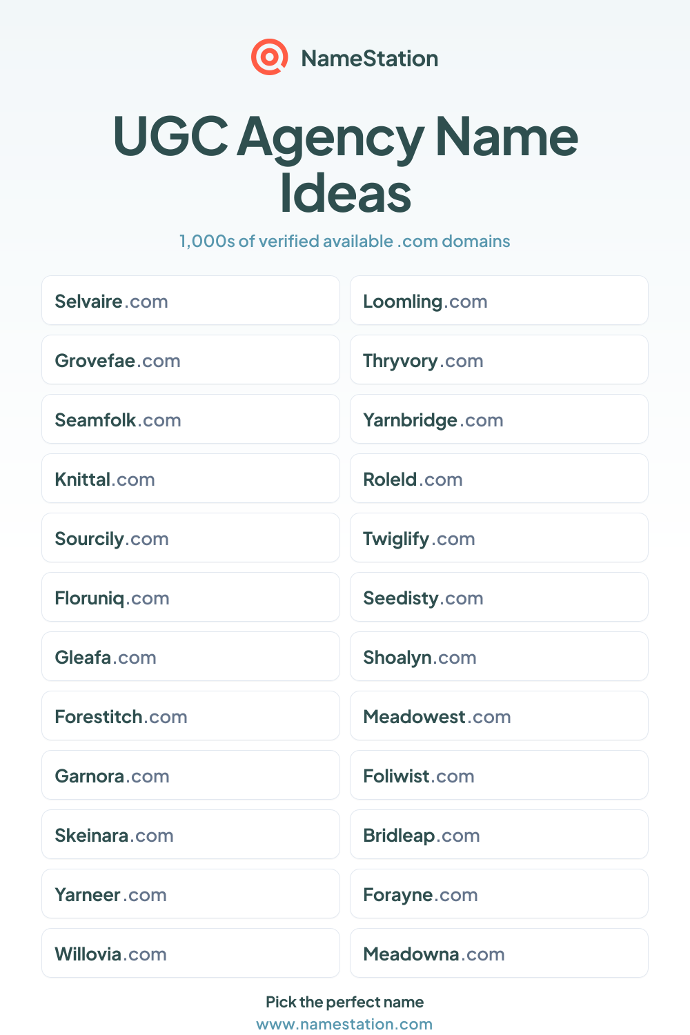 UGC Agency name ideas