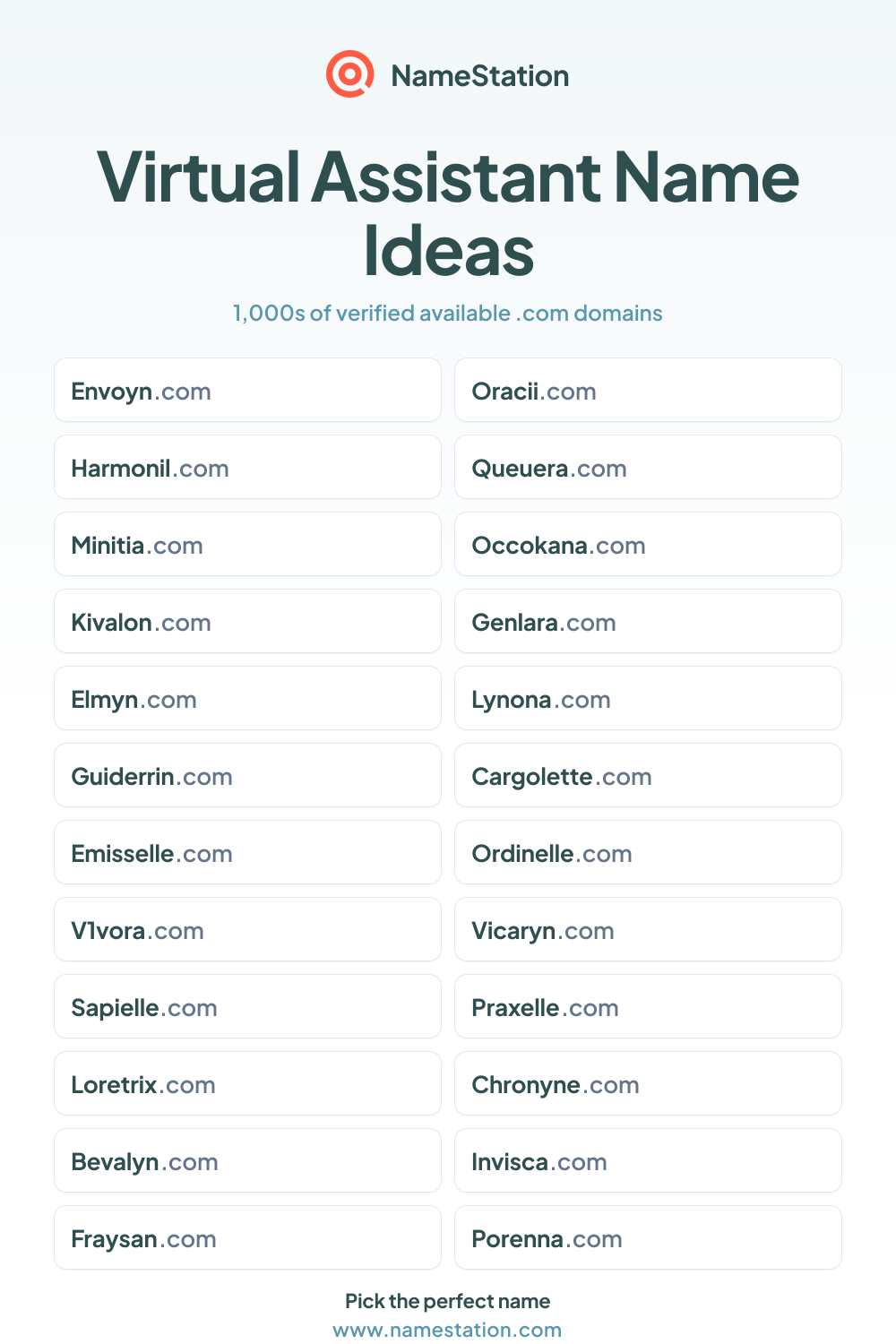 Virtual Assistant name ideas