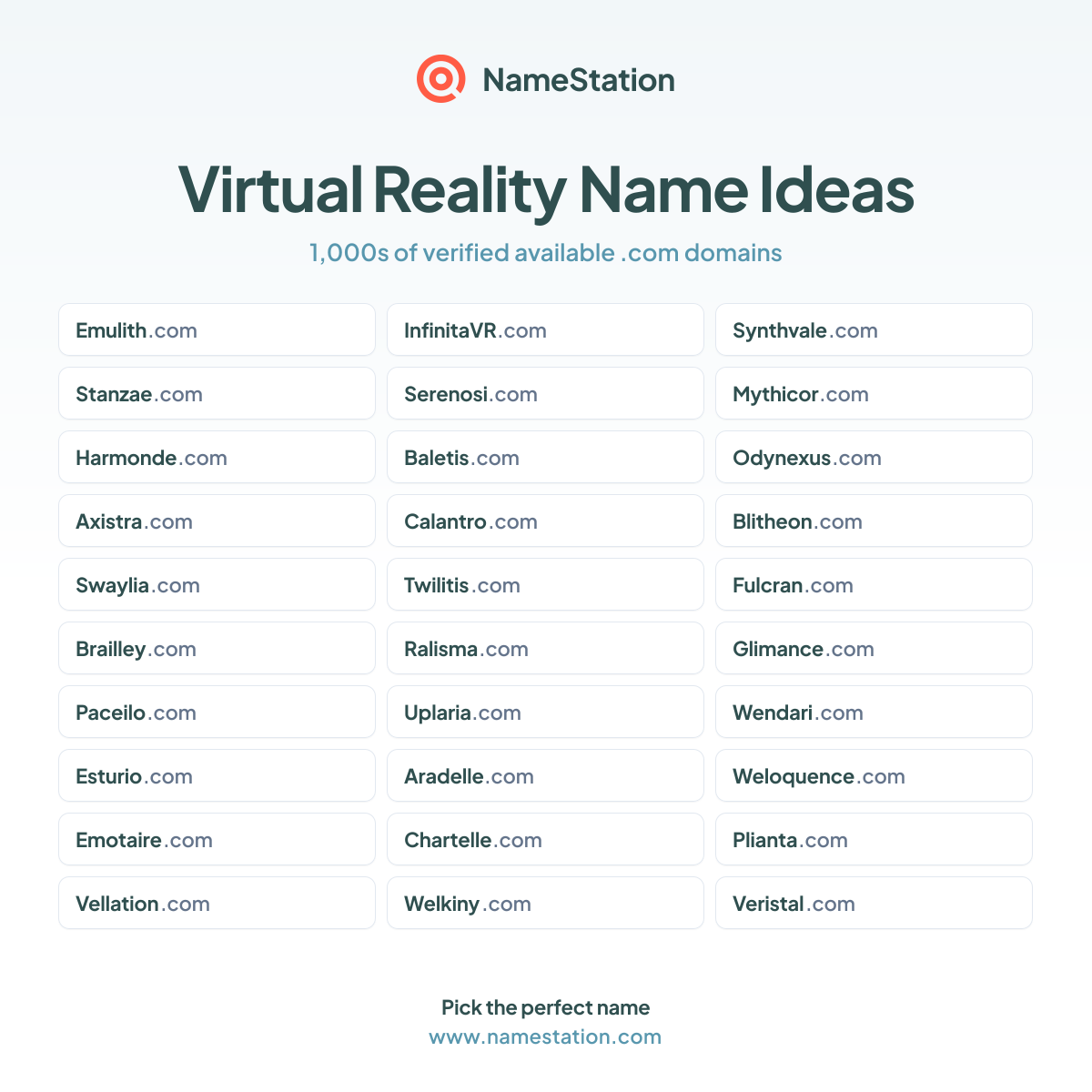 50+ Virtual Reality Business Names | Name Ideas & Generator | NameStation