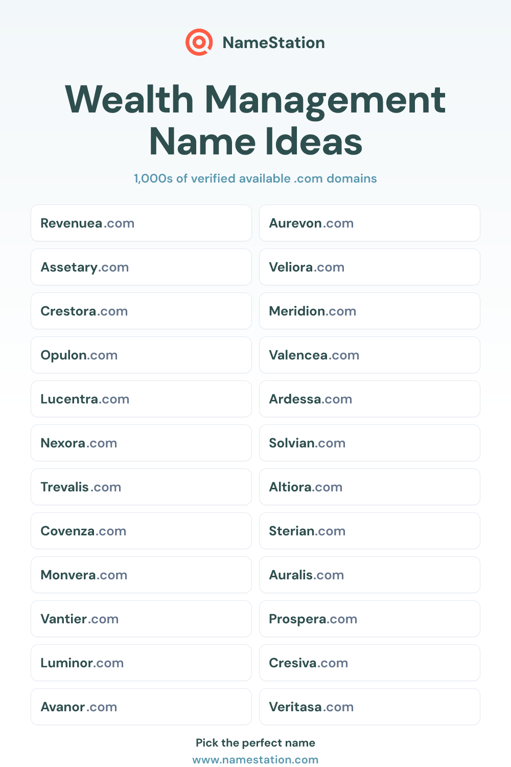 Wealth Management name ideas