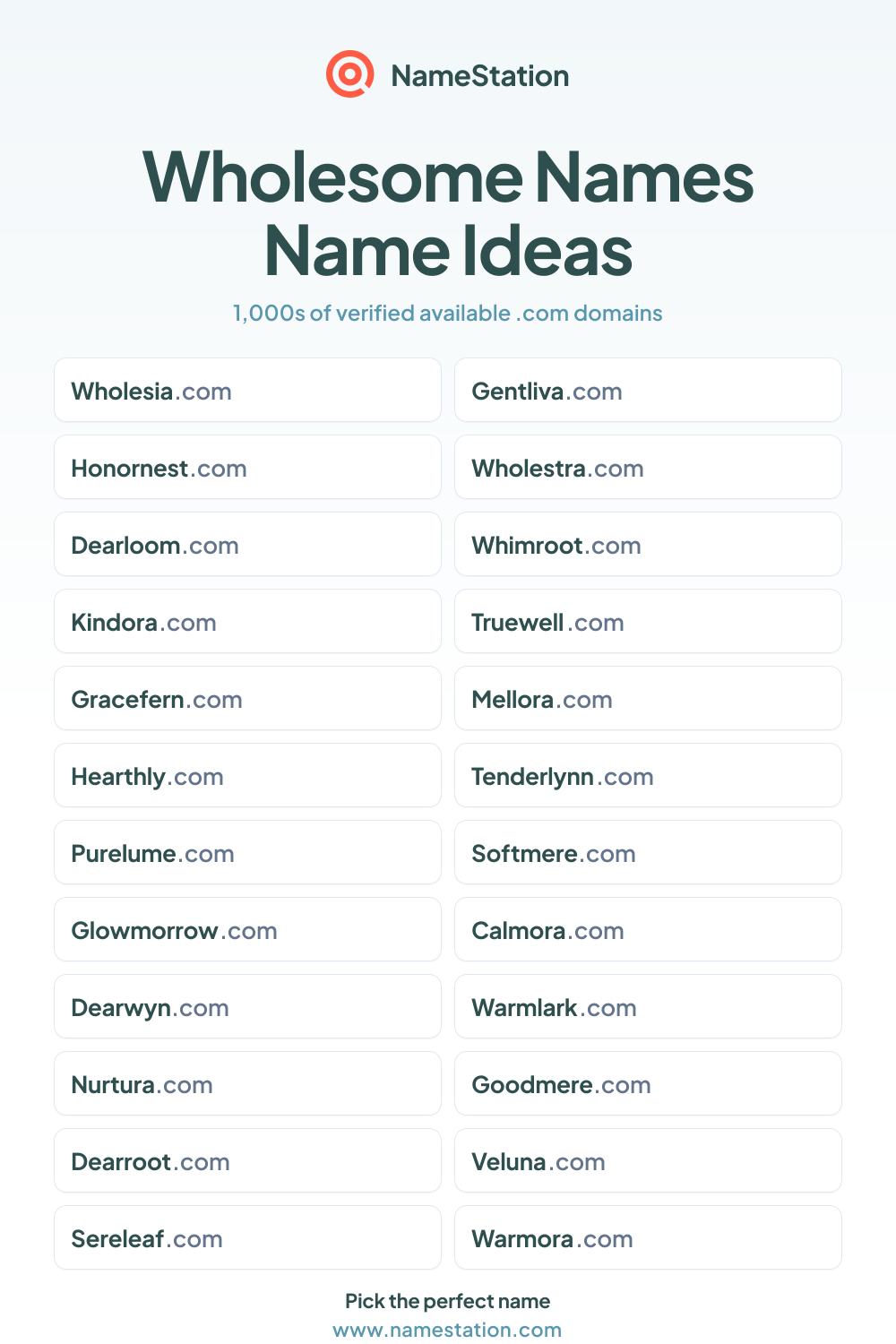 Wholesome Names name ideas